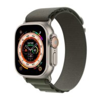 Apple MQEW3 Watch Ultra GPS Cellular 49mm Titanium Case with Green Alpine Loop Price in Pakistan