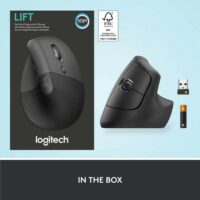 Logitech Lift Vertical Ergonomic Wireless Mouse Graphite 910 006479 Price in Paksitan 08
