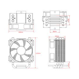 ID COOLING SE 903 XT CPU Cooler 3 Heatpipes Black Price in Pakistan 05