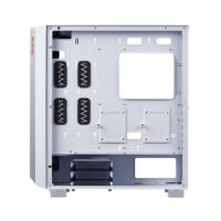 XPG Cruiser Mid Tower 4 RGB Fans Tempered Glass Panel PC Case White 03