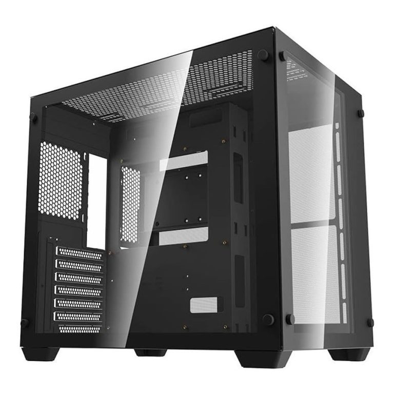 DarkFlash Aigo Tempered Glass C285 ATX Gaming Casing Black Price in ...