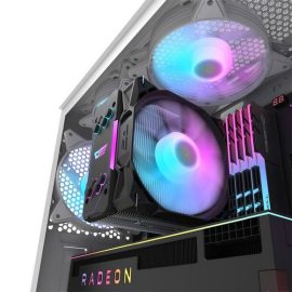 DarkFlash Aigo DK351 Luxury E ATX 4 ARGB Fans Included Gaming Case White Price in Pakistan 04