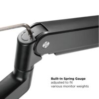 MXG BMA 12U Single Monitor Premium Aluminum Spring Assisted With 30. USB Cable Monitor Arm Matte Black Price in Pakistan 06