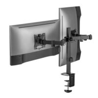 MXG BMA 24P Dual Monitor Steel Articulating Monitor Mount Matte Black Price in Pakistan 10