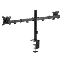 MXG BMA 24P Dual Monitor Steel Articulating Monitor Mount Matte Black Price in Pakistan 3
