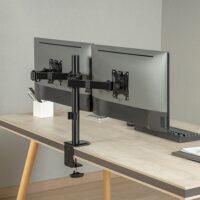 MXG BMA 24P Dual Monitor Steel Articulating Monitor Mount Matte Black Price in pakistan 01