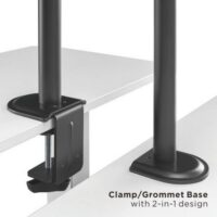MXG BMA 24P Dual Monitor Steel Articulating Monitor Mount Matte Black Price in pakistan 04
