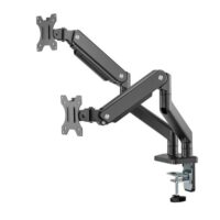 MXG BMA 24U Dual Monitor Premium Aluminum Spring Assisted With 3.0 USB Cable Monitor Arm Matte Black Price in Pakistan 4
