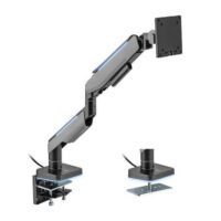 MXG HMA 12R Heavy Duty RGB Gaming Monitor Arm Matte Black Price in Pakistan