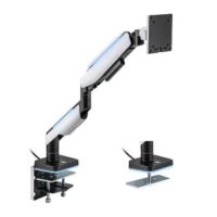MXG HMA 12R Heavy Duty RGB Gaming Monitor Arm Matte White Price in Pakistan