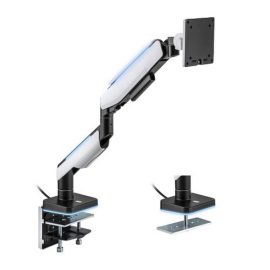 MXG HMA 12R Heavy Duty RGB Gaming Monitor Arm Matte White Price in Pakistan