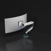 MXG HMA 12R Heavy Duty RGB Gaming Monitor Arm Matte White Price in Pakistan 16