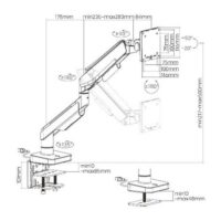 MXG HMA 12R Heavy Duty RGB Gaming Monitor Arm Price in Pakistan 05