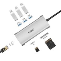 WIWU Alpha 631STR Portable Multiport Usb C Hub 6 in 1 Laptop Adapter Price in Pakistan 01