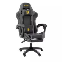 Boost Surge With Footrest Gaming Chair Black Gray