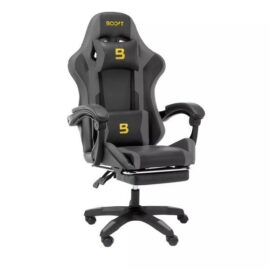 Boost Surge With Footrest Gaming Chair Black Gray