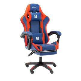 Boost Surge With Footrest Gaming Chair Blue Red