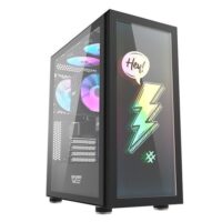 DarkFlash DK210 Graffiti ATX Gaming Case Black 2