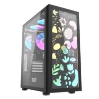 DarkFlash DK210 Graffiti ATX Gaming Case Black 3