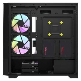 DarkFlash DK415 M ATX PC Gaming Case Black 06