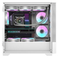 DarkFlash DK415 M ATX PC Gaming Case White 05