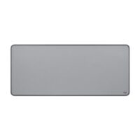 logitech desk mat studio series top view mid grey