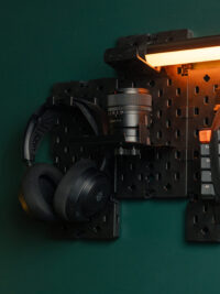 MXG PB 07 Wall Mounted Modular Gaming 7Pcs Pegboards Black 06 scaled