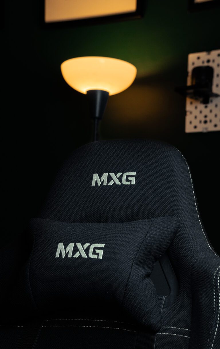 MXG FGC-01 Upholstered Fabric with Headrest and Lumbar Support Gaming Chair Price in Pakistan 02