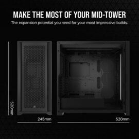 Corsair 5000D RGB AIRFLOW Mid Tower Desktop Case Black Lowest Price in Pakistan 06