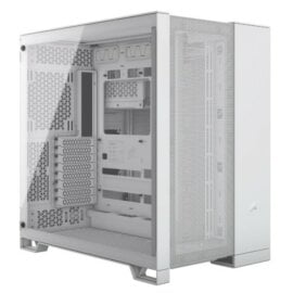 Corsair 6500D AIRFLOW Tempered Glass Mid Tower Dual Chamber PC Case White 01