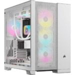 Corsair 6500D AIRFLOW Tempered Glass Mid Tower Dual Chamber PC Case White