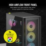 Corsair iCUE 4000D RGB AIRFLOW Mid Tower Case Black 3x AF120 RGB ELITE Lowest Price in Pakistan 04
