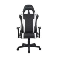 DXRacer Prince Series GC P132 NW F2 158 Gaming Chair 1D Armrests with Soft Surface Black White Lowest Price in Pakistan 01
