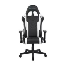 DXRacer Prince Series GC P132 NW F2 158 Gaming Chair 1D Armrests with Soft Surface Black White Lowest Price in Pakistan 01