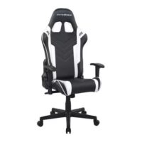 DXRacer Prince Series GC P132 NW F2 158 Gaming Chair 1D Armrests with Soft Surface Black White Lowest Price in Pakistan 04