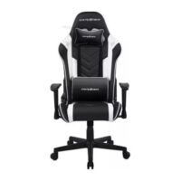 DXRacer Prince Series GC P132 NW F2 158 Gaming Chair 1D Armrests with Soft Surface Black White Lowest Price in Pakistan