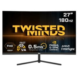 Twisted Minds 27‘ TM27FHD180VA Curve FHD 180Hz VA 0.5ms HDMI2.0 HDR Gaming Monitor Lowest Price in Pakistan
