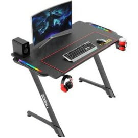Twisted Minds Z Shaped TM Z 1060 RGB Gaming Desk Carbon Fiber Texture Lowest Price in Pakistan 01