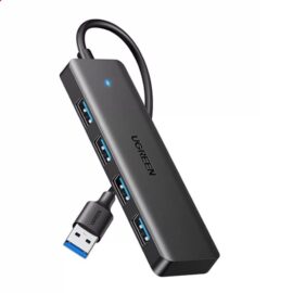 UGREEN 25946 USB3.0 4PORT ULTRA-SLIM HUB-BK