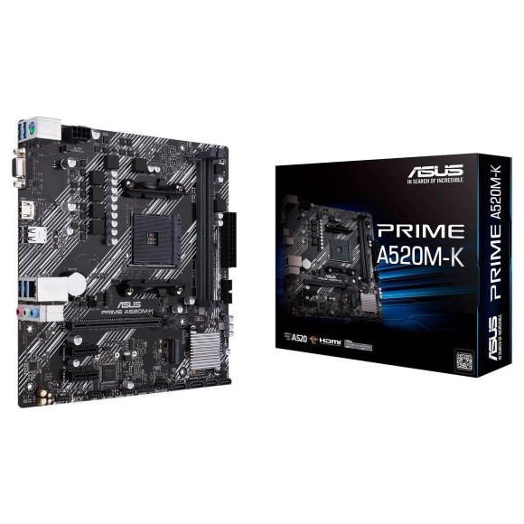 Asus Prime A520m-k Am4 Amd A520 Sata 6gb S Micro Atx Amd Motherboard 