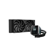 DeepCool MYSTIQUE 240 5th Gen Pump 3400RPM 640x480 TFT LCD Screen Anti Leak Liquid Cooler Lowest Price in Pakistan 01