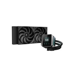 DeepCool MYSTIQUE 240 5th Gen Pump 3400RPM 640x480 TFT LCD Screen Anti Leak Liquid Cooler Lowest Price in Pakistan 01