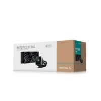 DeepCool MYSTIQUE 240 5th Gen Pump 3400RPM 640x480 TFT LCD Screen Anti Leak Liquid Cooler Lowest Price in Pakistan