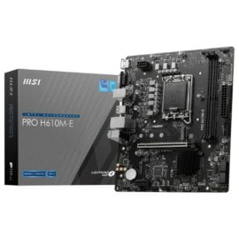 MSI PRO H610M E DDR5 LGA 1700 Micro ATX Motherboard