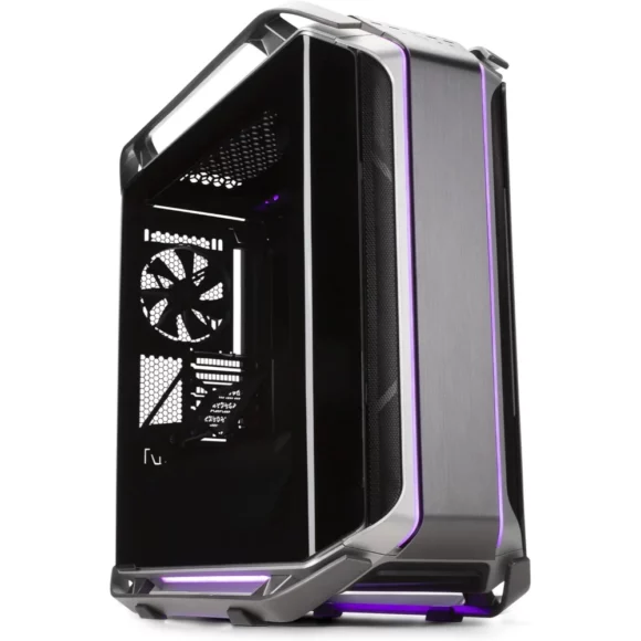 Cooler Master Cosmos C700M E-ATX Full-Tower, Curved Tempered Glass Panel, Riser Cable, Flexible Interior Layout, Diverse Liquid Cooling, Type-C, Customizable ARGB