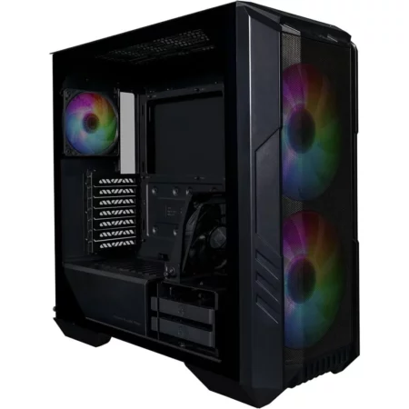 Cooler Master HAF 500 Mid-Tower PC Case, 2x 200mm Pre-Installed ARGB ...