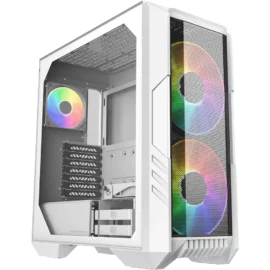 105238 cooler master haf 500 mid tower pc case white 1