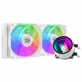 105639 redragon ccw 3011w 240mm argb white water cpu cooler 3 510x510