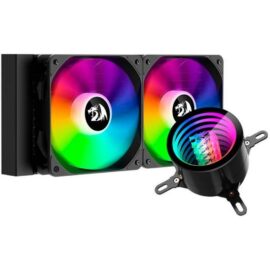 105646 redragon ccw 3011 argb liquid cpu cooler 240mm radiator 2x 120mm fans with pwm control