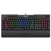 105718 redragon k586 brahma rgb mechanical gaming keyboard with blue switches